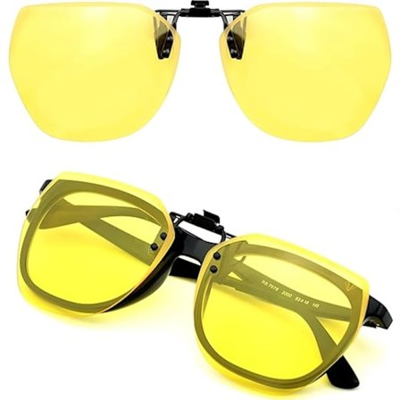 Polariserede natkørselsbriller, gule linsebetræk, antirefleks og ultralette, gule linsebetræk, mænd, kvinder