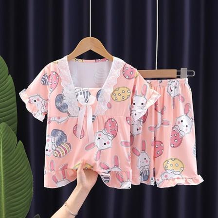 Anime Sanrios Series Kids Kortärmad Pyjamas Set Cartoon Summer style 4 16 (135-145cm)