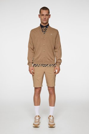 J.Lindeberg - Golf - Lucas Knitted Cardigan - Brown - Man - XL