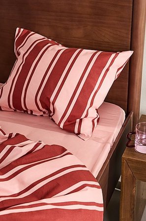 Jotex - Pudebetræk Økologisk Lyserød/rust - DEBBIE - Køb Pudebetræk hos Jotex