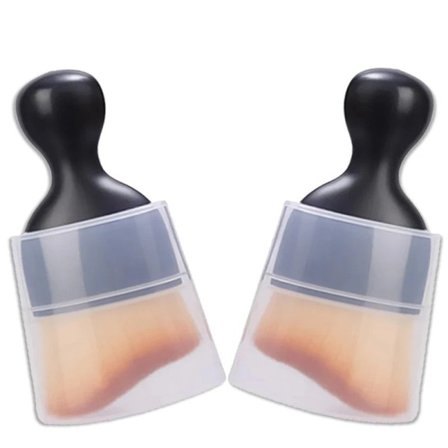 2 delar Detaljer Bil rengöring borste interiör luft ventil super mjuk rengöring verktyg med hölje