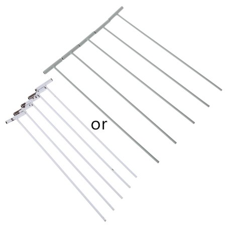 5 stk. Fuglebur Stålpigge T-formede Stænger til Duer Små Fugle T-formede Stænger