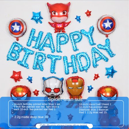 Födelsedagsfest Dekoration Ballong Spiderman