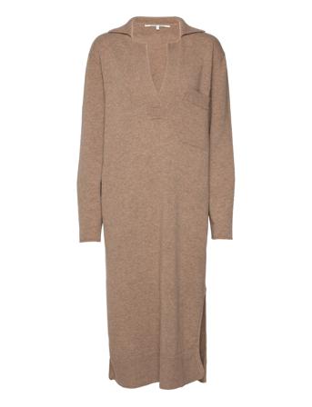 Jagoda Knit Dress Maxikjole Festkjole Brun Second Female