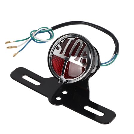 Universaali Vintage-tyyliset Moottoripyörän Takavalo, Jarruvalo ja Rekisterikilven Kiinnike