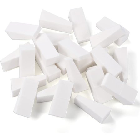 24 stk. Makeup-svampe, Trekantformet Latexfri Svampe til Flydende Makeup