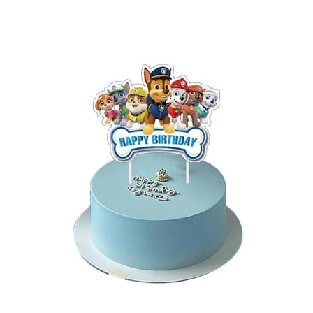 Gutter Paw Patrol Bursdagskake Topper Festutstyr Bursdagsdekorasjoner