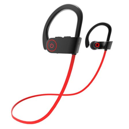 Bluetooth hörlurar Ipx7 vattentäta trådlösa sporthörlurar, rikare bas Hifi stereo in-ear hörlurar, 8 timmars uppspelning, löpande hörlurar Cvc6.0 brus