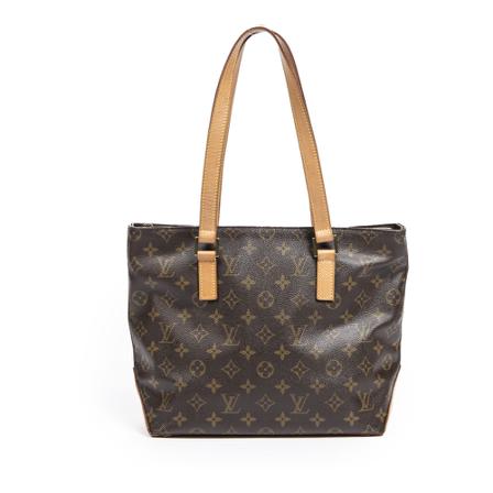 Louis Vuitton Vintage, Pre-owned Cabas Piano Monogram Tote Bag Bruin, Dames, Maat:ONE Size,Canvas