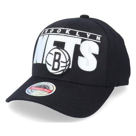 Mitchell & Ness - NBA Schwarz adjustable Cap - Brooklyn Nets Billboard Black Adjustable @ Hatstore