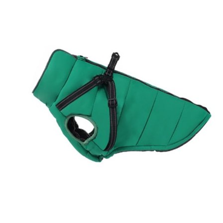 Pet Hundeklær Sele Vanntett Hundejakke GRØNN XL