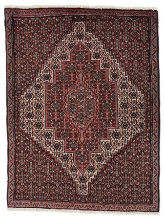 Senneh Rug Oriental Black/Dark Red (Wool, Persia)