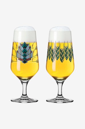 Ritzenhoff - Brauchzeit ølglas Pils 2-p - Flerfarvet - Ølglas - Fra Homeroom