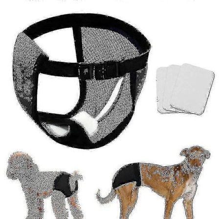 5 pakker hundebukser for løpetid med 3 sanitetsbind, vaskbare hundebeskyttelsesbukser