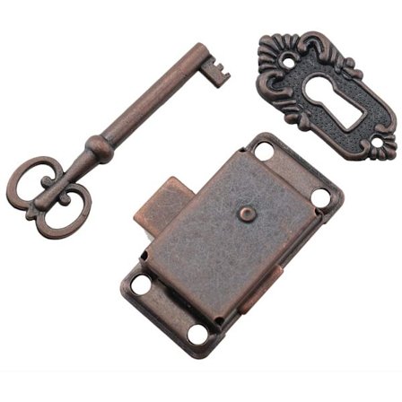 Nøkkellås erstatning gammel møbel antikk dekorasjon retro hytte