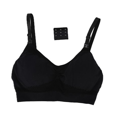 Hengittävä handsfree-imetysrintaliivit raskaana oleville naisille Imetysrintaliivit Imettäville äideille Musta XXL