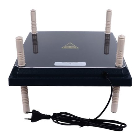 Kyllingevarmeplade til kyllinger 10 tommer med støvskærm til hyggelige kyllinger EU-stik 220V Sort