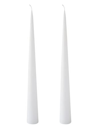 Hand Dipped Decoration Candles, 2 Pack Home Decoration Candles Pillar Candles Hvid Kunstindustrien