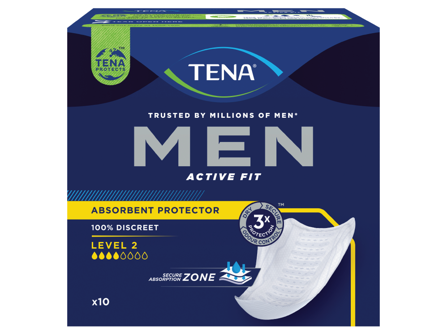 Tena MEN Level 2, 10 stk.