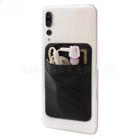 Telefonhållare med kortfack och stativ