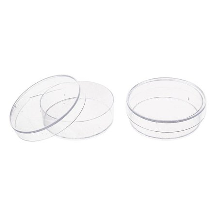 10 st. 35mm x 10mm Sterila plastskålar med lock för LB-platta (transparent färg)