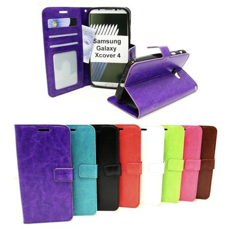 Crazy Horse Wallet Samsung Galaxy Xcover 4 (g390f) Grön