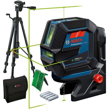 Bosch GCL 2-50 G Kombilaser grønn, med batterier, Laserinstrumenter