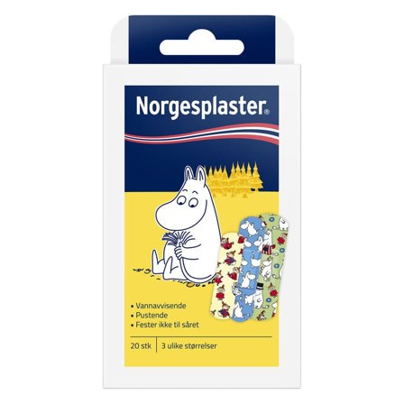 Norgeplaster moomin 20stk