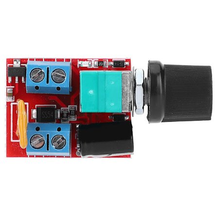 Mini DC Motor Kontroller PWM 3V 6V 12V 24V 35V Hastighetsregulering 5A