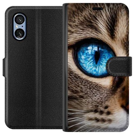 Kompatibelt Lommeboketui til Sony Xperia 5 V Fargesprakende spiralgalakse i rommet med stjerner, tåker og kosmisk lys