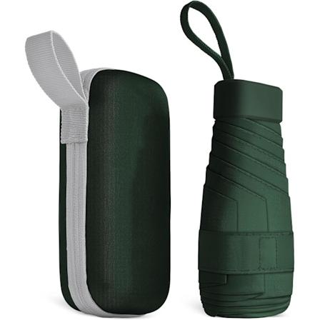 Resparaply, 6-rivinen Miniparaply, Pieni UV-paraply, Taittuva Aurinkoparaply, Tuulenkest v Sadeparaply Kapselipakkauksella, Taittuva Taskuparaply 