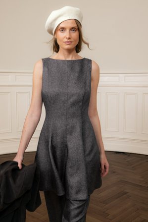 NA-KD Tailored Sleeveless Mini Dress - Minikjoler - Grå - EU 40