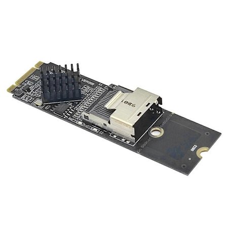 M.2 NVME til SFF-8087 SATA3.0 Udvidelseskort Mini-SAS/SATA Harddisk Adapterkort 36PIN