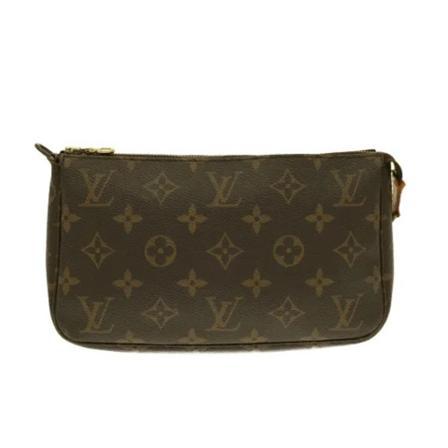Louis Vuitton Vintage Pre-owned Polyester handTass , Bruin , Dames , Maat: ONE Size Vintage Tassen