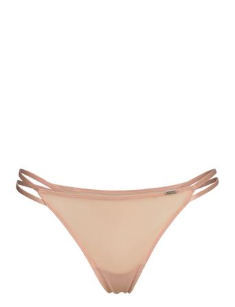 Brief Tina Mesh Mini Thong Pink Lindex