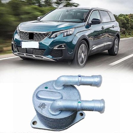 AT8 Automatisk Gearkasseolie Køler 9827747580 til 4008 (P84) 5008 508L til C5 C6 DS7_Gode ting sølv