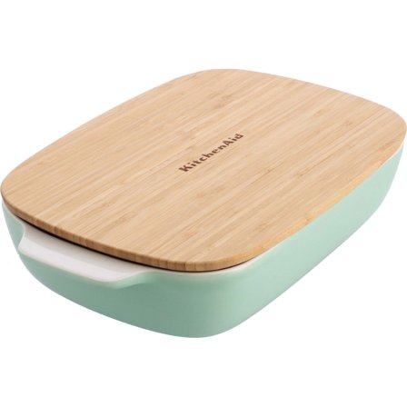 Kitchenaid Ugnsform med lock 40x25x8,8 cm, pistage | Matlagning > Kokkärl & Stekpannor > Ugnsformar > Ugnsform | Bagaren och Kocken