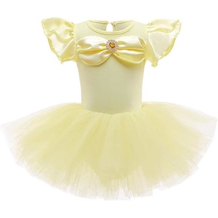 110cm Bell-Princess Tutu Balletkjole til Børn Piger, Ballerina Dansedragt Leotard, Størrelse 2-8 År