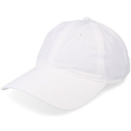 Lacoste - Vit unconstructed Keps - Small Side Logo Sport White Dad Cap @ Hatstore