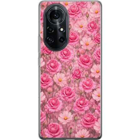 Kompatibel Mobilcover til Huawei nova 8 Pro Petal Reverie Blush Rose