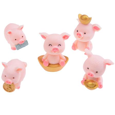 5 St/ Set E Gris Miniatyr Djur Trädgård Dekoration Diy Fairy Gar