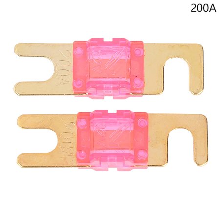 2 stk forgyldt stud bilsikringer mini bil eller sikring 20A-200A 32V Au