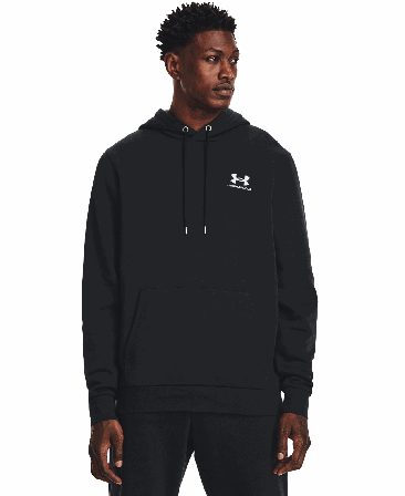 Under Armour Essential Fleece Hoodie Black/White