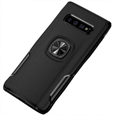 Smart Praktiskt Skal Med Kickstand - Samsung Galaxy S10+ Svart