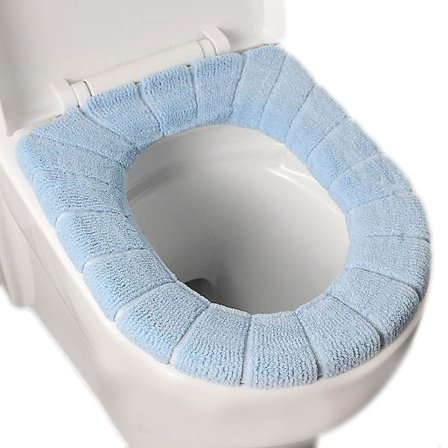 4 stk. Toiletbræt Toiletsæde Lukket Vaskbart Varmepude Betræk