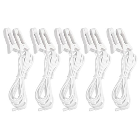 5 stk / pose 2,35 mm øreklips elektrode ledningstråder kabel for Tens-enhet fysioterapimaskin