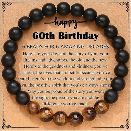 21./30./40./50./60./70. bursdagsgaver til ham, elastisk tauarmbånd for menn 60-årsdag