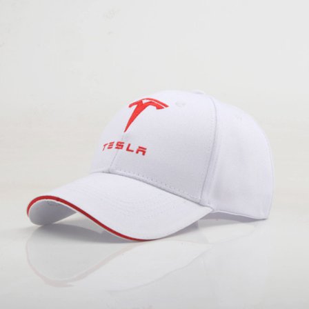 Urheilupipo Ulkoilma Auringonsuojapipi Tesla Pipo - Valkoinen punaisella