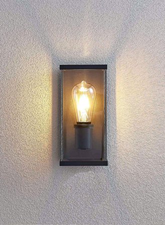 Ebon utelampe - sort/klar