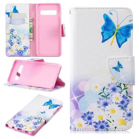 Plånboksfodral Samsung Galaxy S10 - Fjärilar och Blommor
